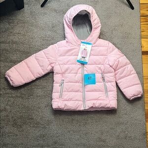 NWT Gerry Girls Pink Kids Lined Bubble Jacket Size 4T